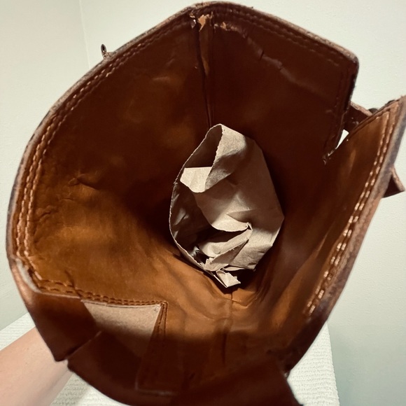 SOLD-Lucky Brand Rollie Boots Leather Equestrian Brown Riding Tall Boots Size 10 - Picture 10 of 16